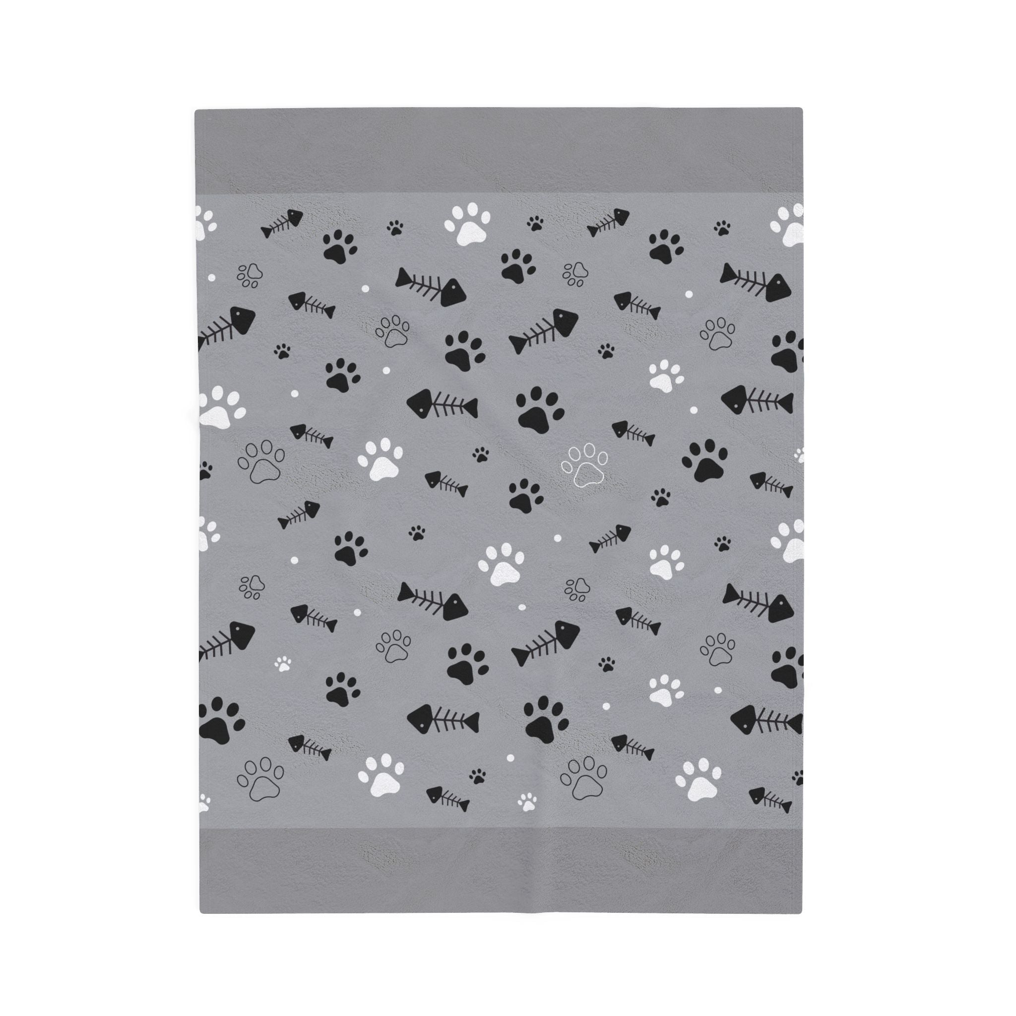 Green Leaf Pattern Velveteen Plush Blanket Botanical Leaves, Soft Throw